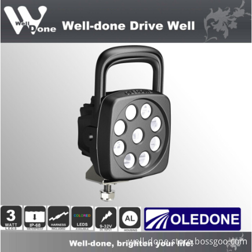 IP68 27W CREE LED Work Light with Handle